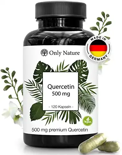 Quercetin Kapseln 500 mg hochdosiert von Only Nature