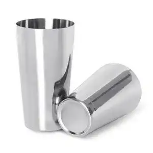 Cocktail-Shaker Lanzon Boston, 2-teilig aus Edelstahl