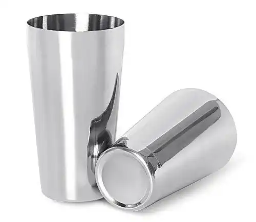 Cocktail-Shaker Lanzon Boston, 2-teilig aus Edelstahl