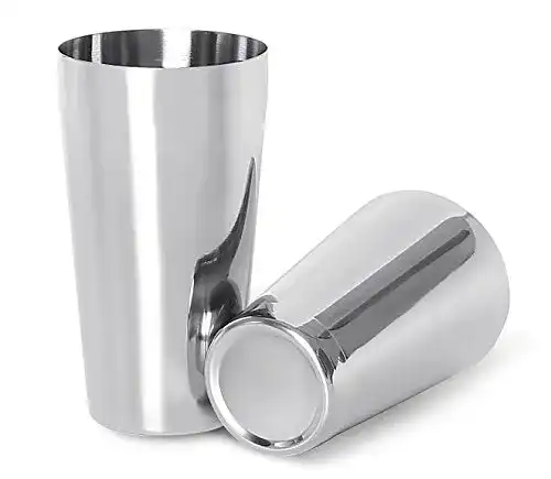 Cocktail-Shaker Lanzon Boston, 2-teilig aus Edelstahl