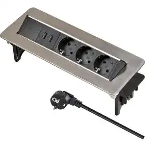 Versenkbare Steckdose Brennenstuhl Indesk Power USB-Ladegerät