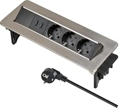 Versenkbare Steckdose Brennenstuhl Indesk Power USB-Ladegerät