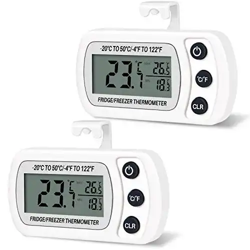 Min-Max-Thermometer Thlevel 2er Set für Kühlschrank und Gefrierschrank