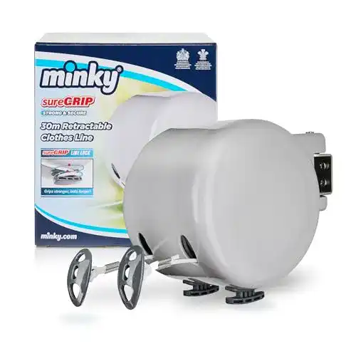 Ausziehbare Wäscheleine von Minky für den Außenbereich