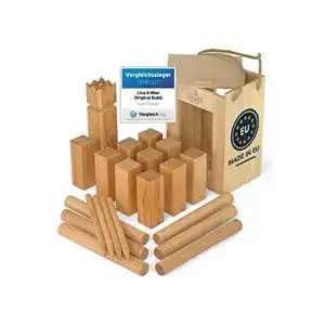 Kubb Spiel LISA & MAX – Wikinger Spiel für den Außenbereich