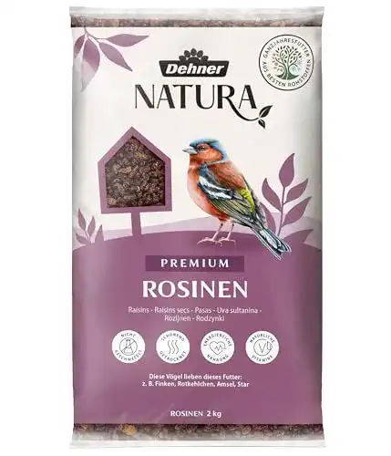 Dehner Natura Premium Vogelfutter mit Rosinen für Wildvögel