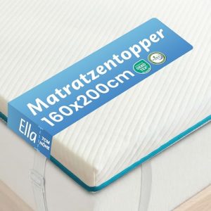 Visco-Topper 160×200 cm mit Gel Memory Schaum und rutschfester Unterseite