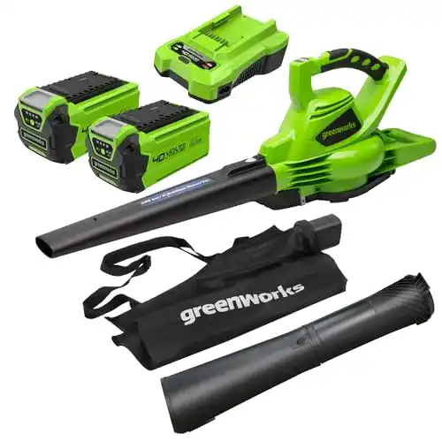 Akku-Laubsauger Greenworks 40V mit bürstenlosem Motor