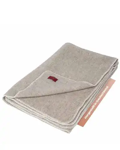 Ritter Decken Gotland Schafswolldecke grau für skandinavisches Design