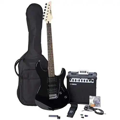 E-Gitarre Yamaha ERG121GPIIHII Set in Schwarz für Einsteiger