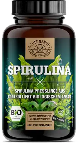 Spirulina Tabletten 6000mg Tagesdosis – Bio zertifiziert aus Deutschland