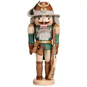 Nussknacker Erzgebirge Zeidler Förster/Jäger 38 cm aus Naturholz