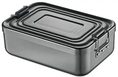 Alu Brotdose Küchenprofi Lunchbox aus Aluminium für Erwachsene und Kinder