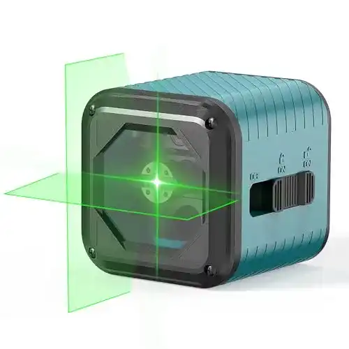 Laser Wasserwaage DECTEAM Kreuzlinienlaser 30M mit grünem Strahl