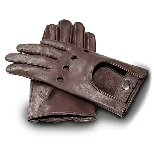 Autofahrer Handschuhe James Hawk Lederhandschuhe für Herren