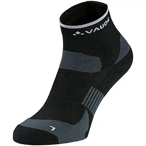 Fahrradsocken VAUDE Unisex Bike Socks Short in Schwarz, Größe 36-38 EU