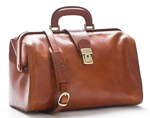 Arzttasche DD Firenze Leder Doktortasche D&D0205 Made in Italy