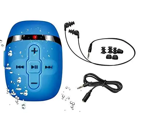 Wasserdichter MP3-Player für Sport mit HiFi Sound und Unterwasser-Kopfhörern