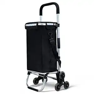 Einkaufstrolley mit Treppensteiger von VOUNOT aus Aluminium