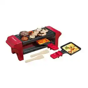 Mini-Raclette Bestron für 1 bis 2 Personen Tischgrill mit Pfännchen