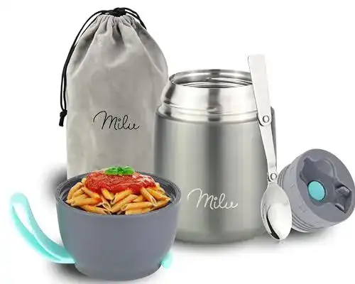 Thermobehälter aus Edelstahl Milu für Essen 450ml