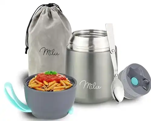 Thermobehälter aus Edelstahl Milu für Essen 450ml