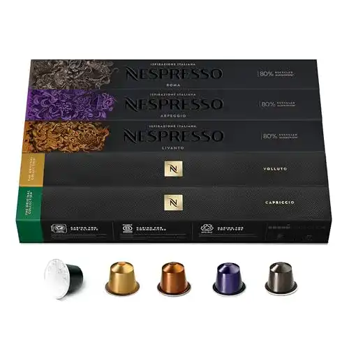 Nespresso Kaffeekapseln Sortiment – 50 Espresso Kapseln