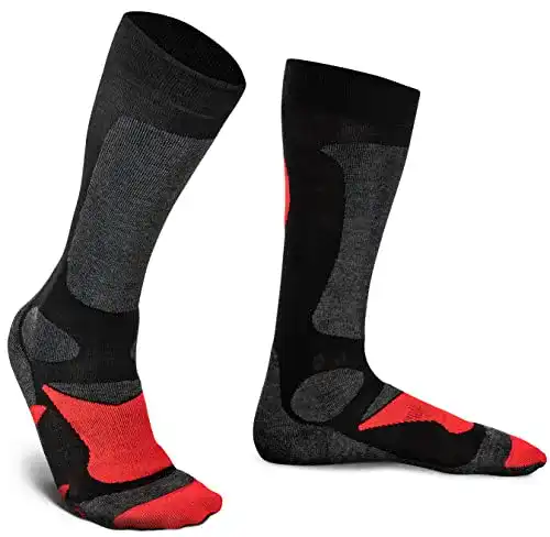 Piarini Wintersport Socken Unisex 2 Paar Skisocken für Herren und Damen