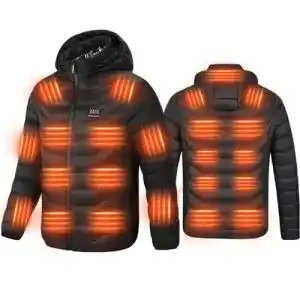 Beheizbare Jacke für Herren und Damen mit 23 Heizelementen