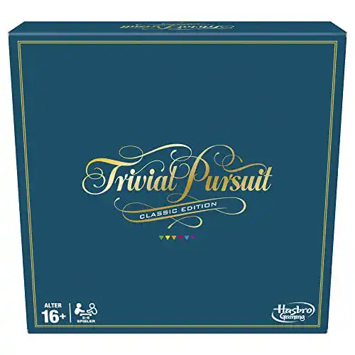 Trivial Pursuit Brettspiel von Hasbro Gaming mit klassischem Spielplan