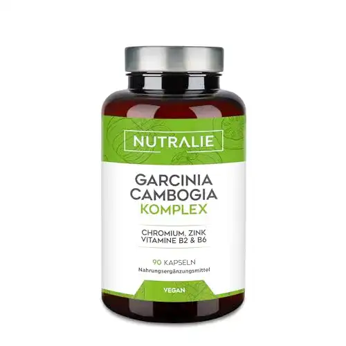 Nutralie Garcinia Cambogia Kapseln 60% HCA hochdosiert, 90 Stück