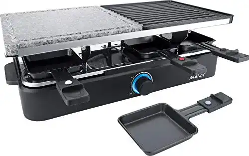 Steba Raclette 63-18-00 Multi-Raclette RC 18 mit Natursteingrillplatte
