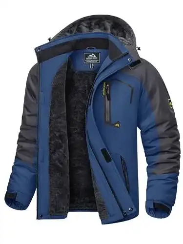 Skijacken Herren Kefitevd Warm Gefütterte Snowboardjacke