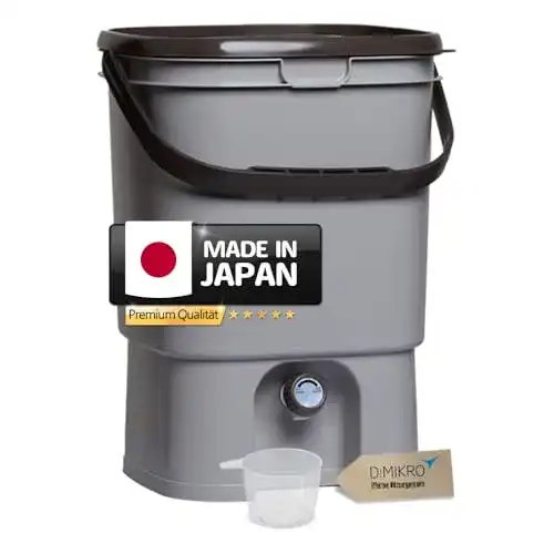 Bokashi Eimer DIMIKRO – Japanisches Design, 19 Liter Volumen