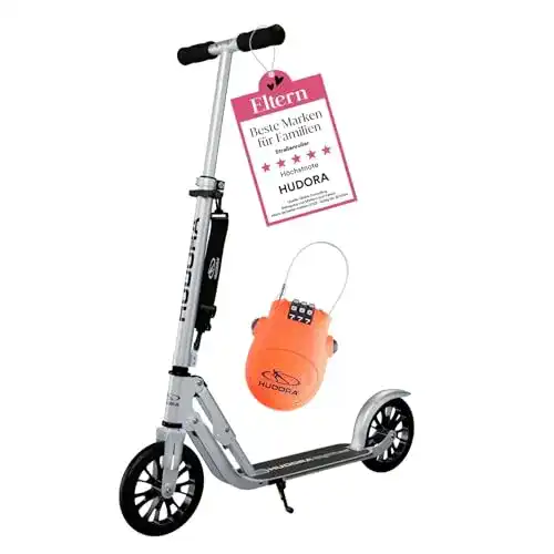 Cityroller Hudora BigWheel 205 Scooter aus Aluminium für Erwachsene und Kinder