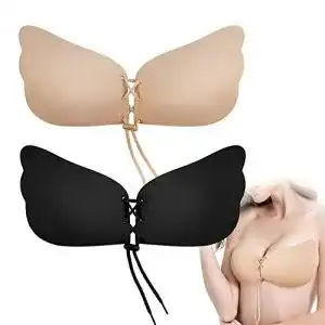 Klebe-BH CHUMIAN Silikon Klebe BH trägerlos Push Up