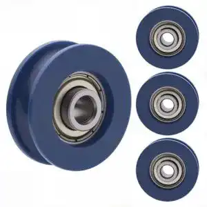 Riemenscheibe NAKUPENDA U-Nut 5×25.5×8.5mm 4 Stück für Seilführung