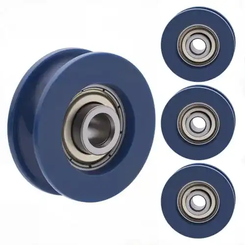 Riemenscheibe NAKUPENDA U-Nut 5×25.5×8.5mm 4 Stück für Seilführung