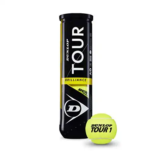 Dunlop Tour Brilliance 4PET Tennisbälle für Turniere und Vereinsnutzung