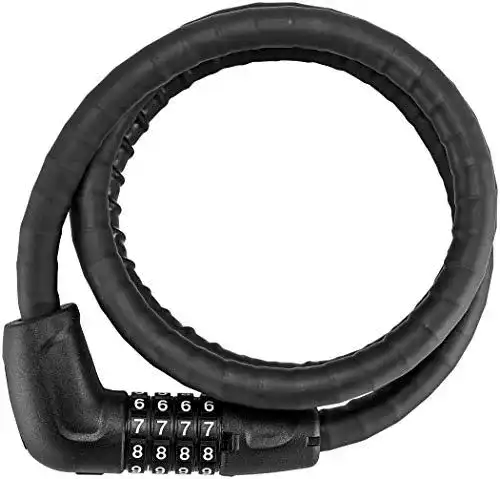 Abus Steel-O-Flex Tresorflex 6615C Panzerkabelschloss mit Halterung