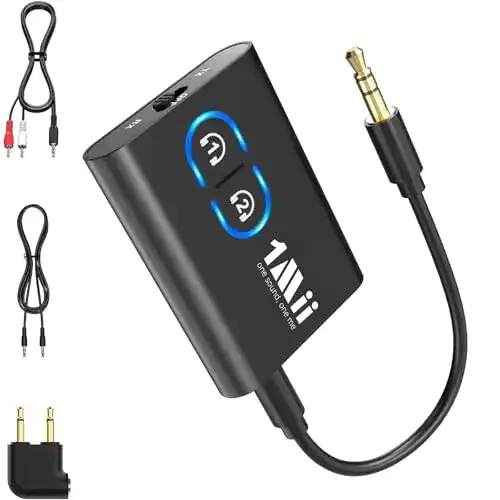 1Mii ML300 Bluetooth 5.3 TV-Transmitter und Empfänger mit aptX