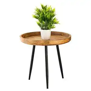 Beistelltisch Elyflair 2er Set aus Massivholz für jeden Raum
