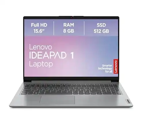 Lenovo IdeaPad 1 Laptop mit 512GB SSD und 15,6 Zoll Full HD Display