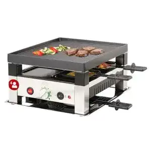 Pizza Raclette Solis 5 in 1 Tischgrill für 4 Personen