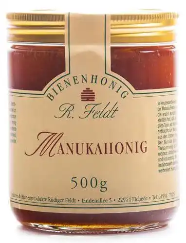 Manuka Honig aus Neuseeland, dunkelgolden, 500g