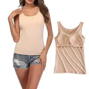 Damen BH-Hemd STARBILD mit Cups und U-Ausschnitt