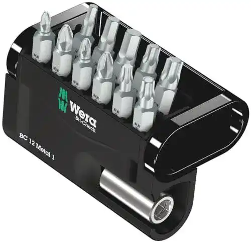 Wera 05057424001 Bit-Check Metal 1, 12-teiliges Set