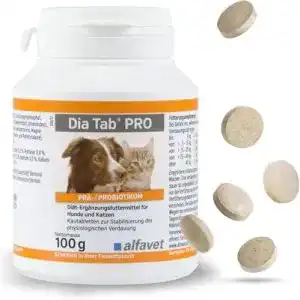 Probiotika für Hunde und Katzen – Alfavet Dia Tab PRO, Diät-Ergänzungsfuttermittel