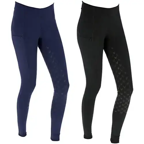 Reithose für Damen von Covalliero Kerbl, Equona Reitleggings mit Vollbesatz