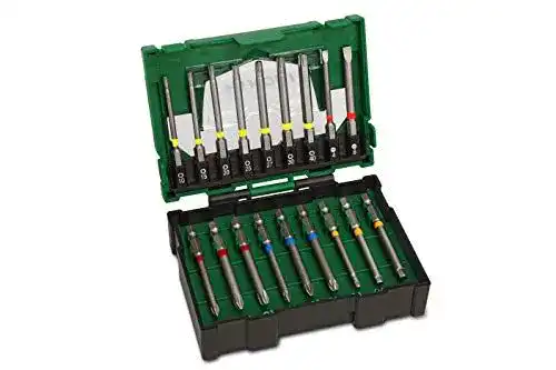Lange Bits Hikoki 18-teiliges Bit-Set in praktischer Box